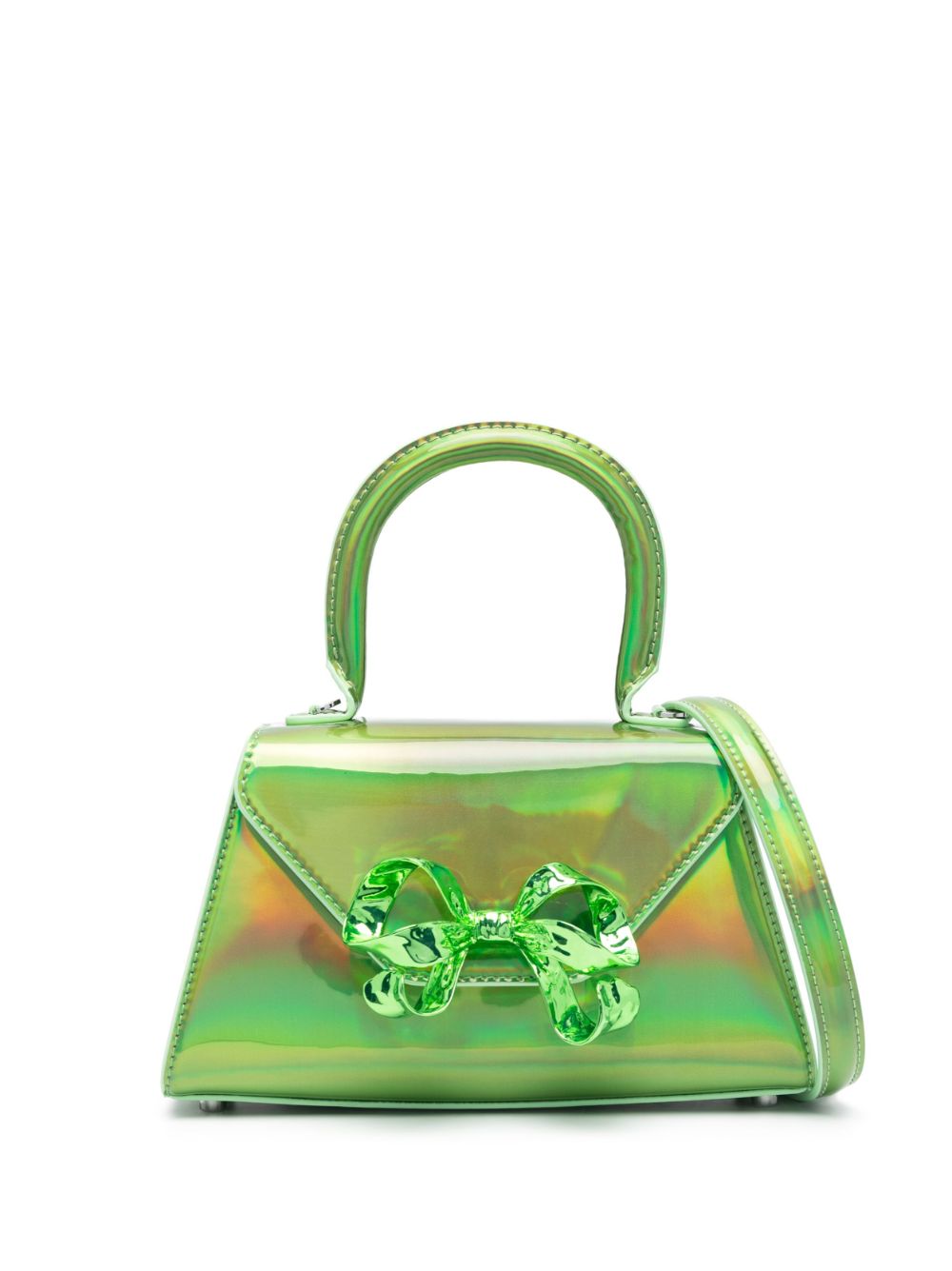 Self-Portrait Bow Mini Envelope bag - Green von Self-Portrait