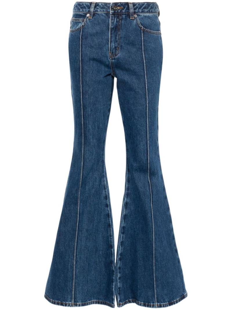 Self-Portrait Kick flared jeans - Blue von Self-Portrait