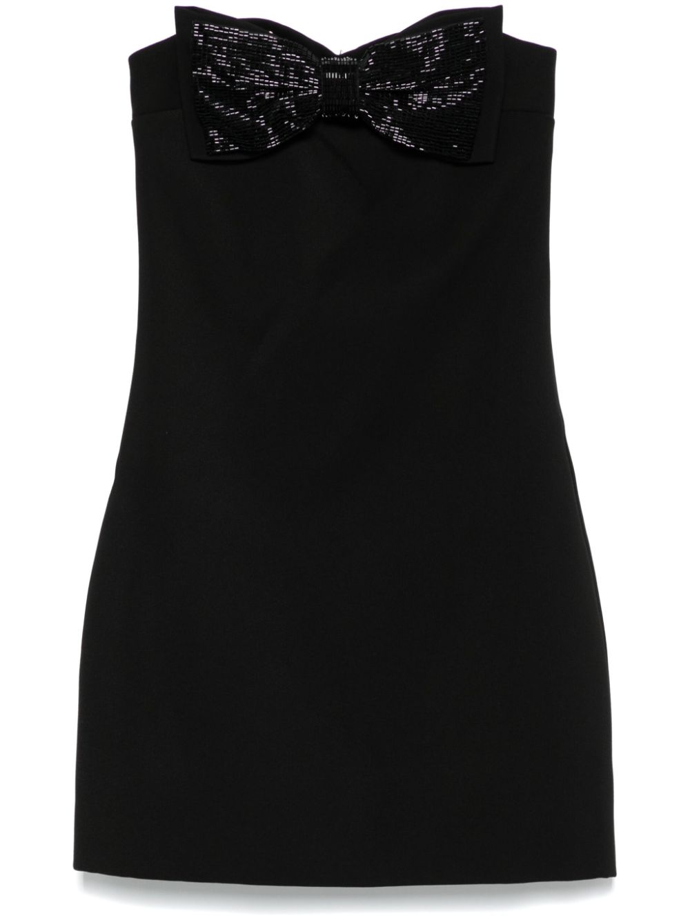 Self-Portrait crepe bandeau mini dress - Black von Self-Portrait