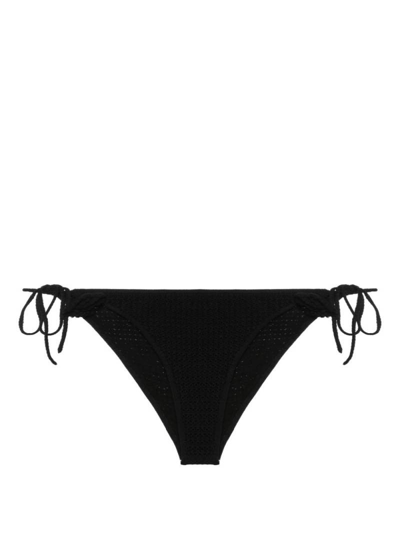 Self-Portrait crochet-knit bikini bottoms - Black von Self-Portrait