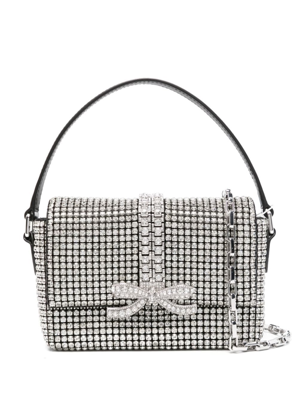 Self-Portrait gem-embellished shoulder bag - Silver von Self-Portrait