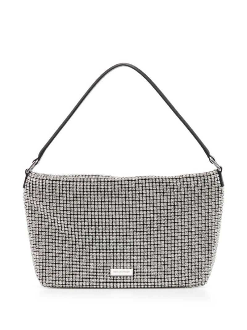 Self-Portrait medium Diamante shoulder bag - Silver von Self-Portrait