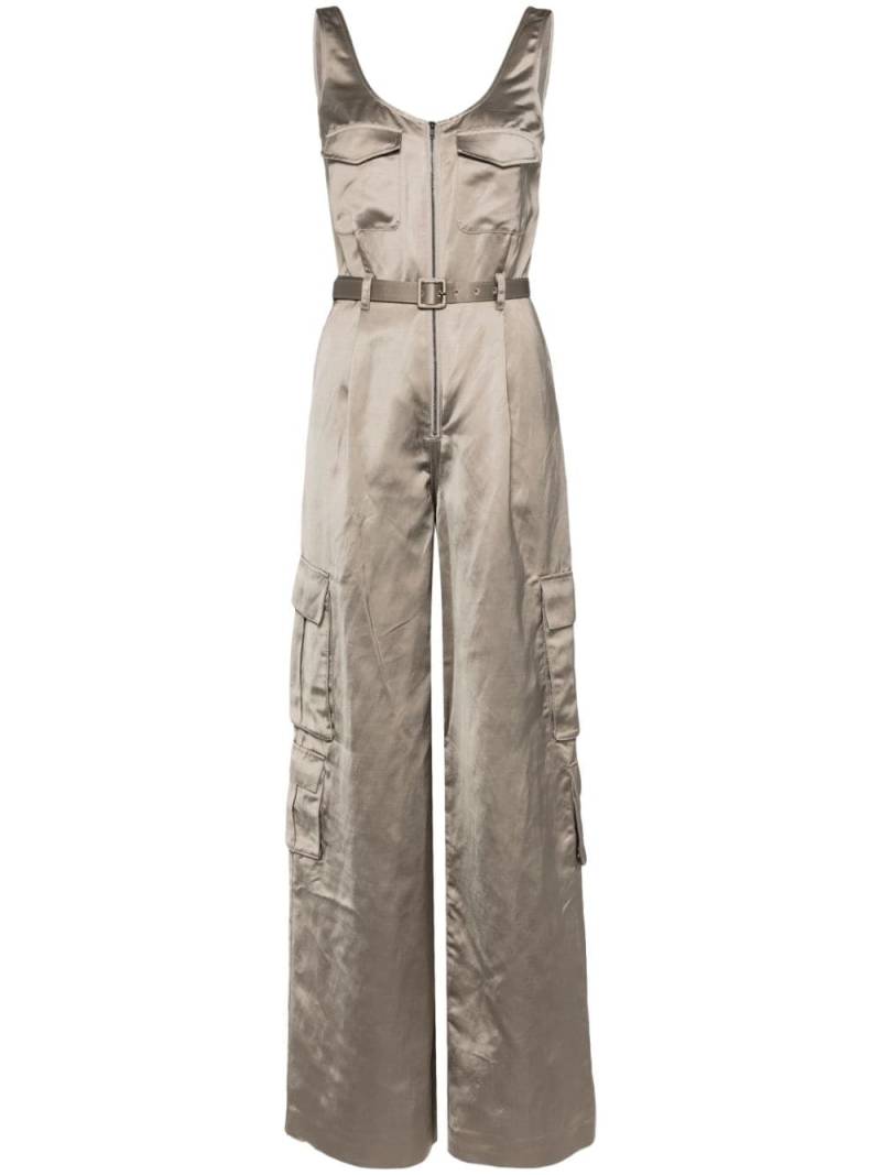 Self-Portrait satin jumpsuit - Neutrals von Self-Portrait