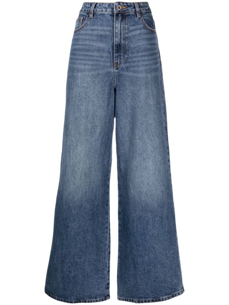 Self-Portrait wide-leg jeans - Blue von Self-Portrait