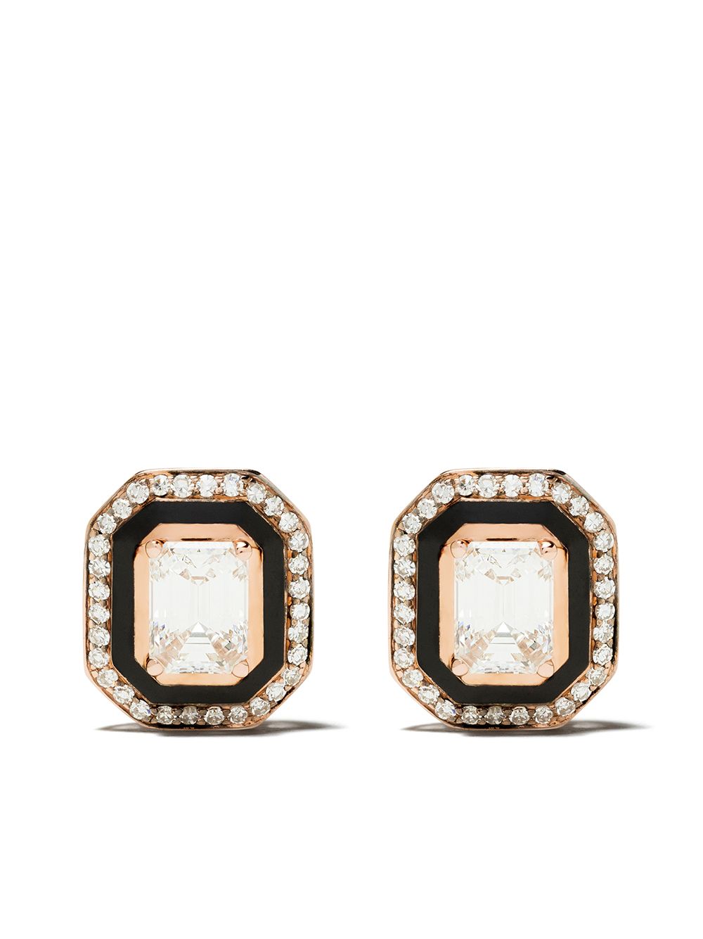 Selim Mouzannar 18kt rose gold diamond Mina earrings - Pink von Selim Mouzannar