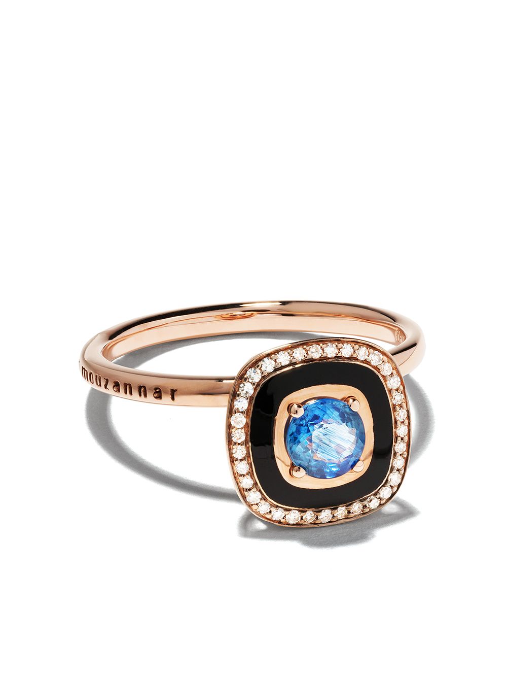 Selim Mouzannar 18kt rose gold sapphire diamond Mina ring - Pink von Selim Mouzannar