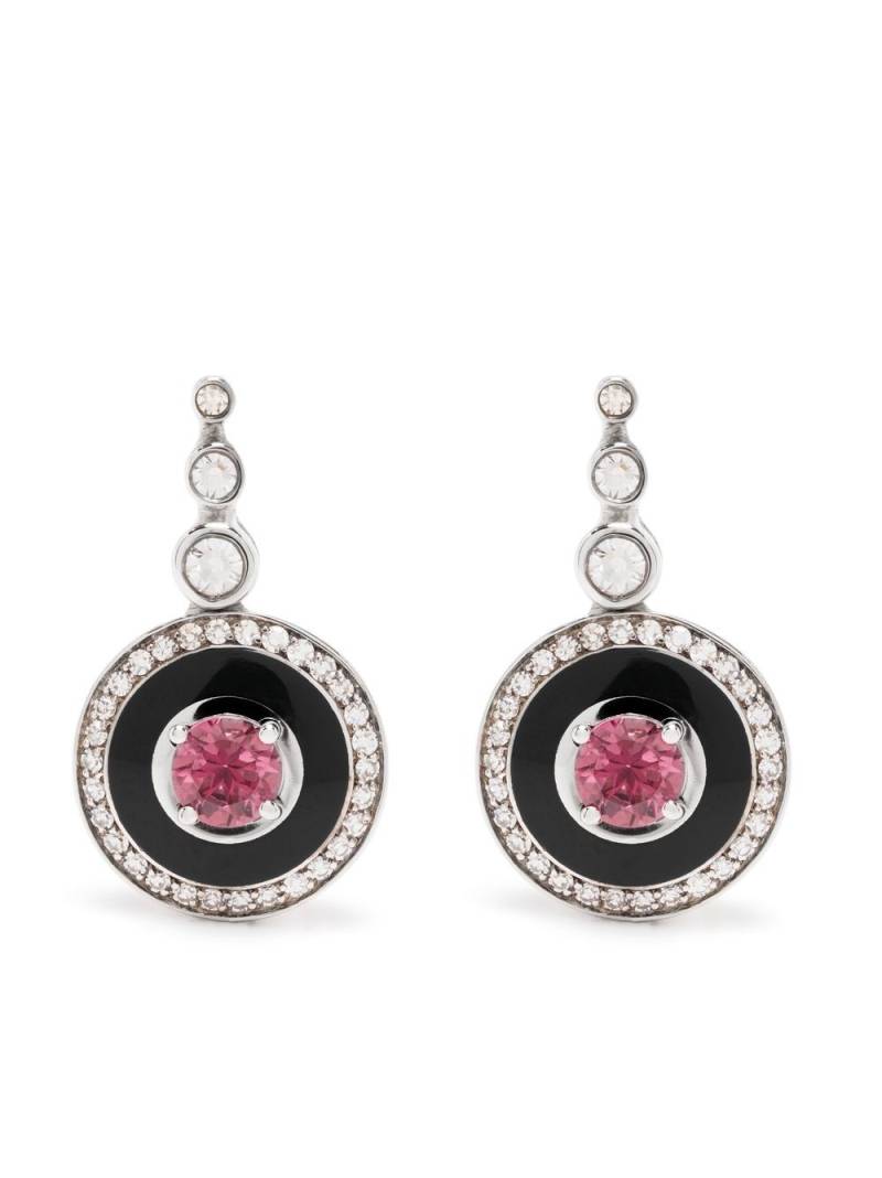 Selim Mouzannar 18kt white gold Mina rhodolite earrings - Silver von Selim Mouzannar