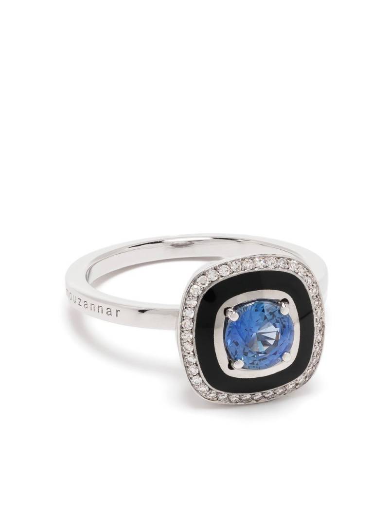 Selim Mouzannar 18kt white gold Mina sapphire ring - Silver von Selim Mouzannar