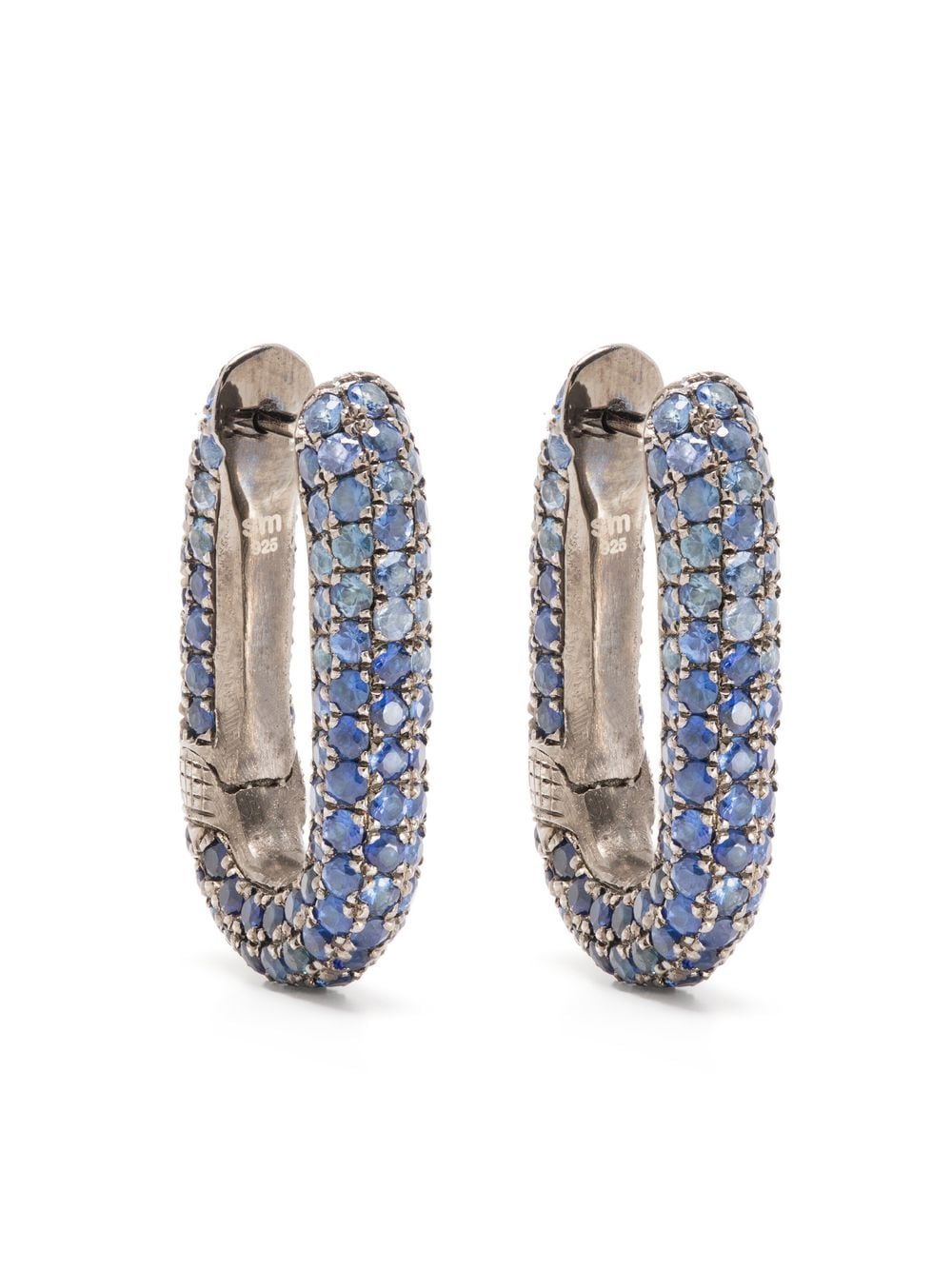 Selim Mouzannar Link sapphire earrings - Silver von Selim Mouzannar