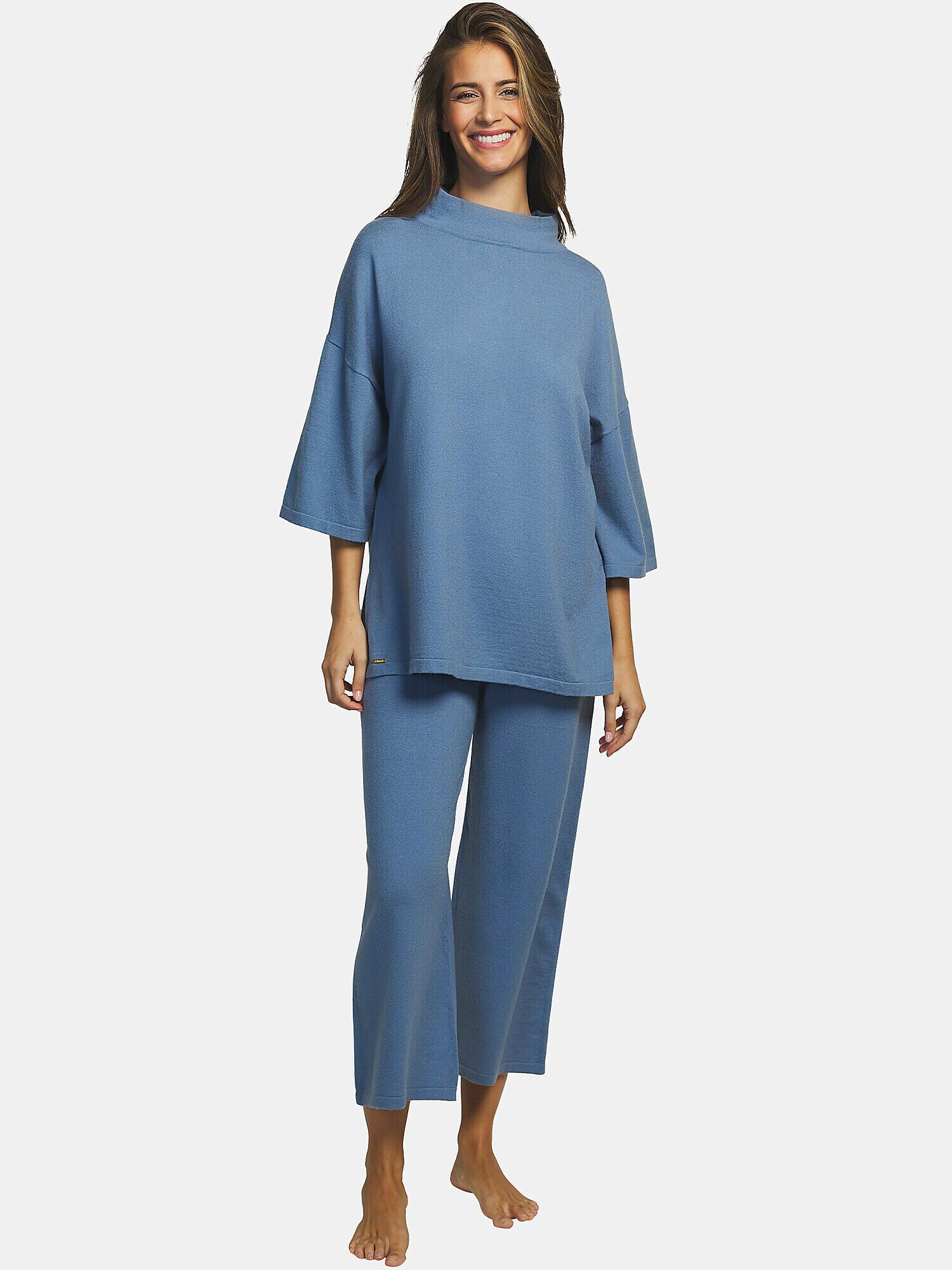 Freizeit- Und Hausanzug Pyjama Pantyhose Tunika Tricot Unisex Blau M von Selmark