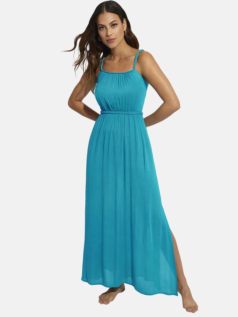 Langes Sommerkleid Barbados Unisex Blau L von Selmark