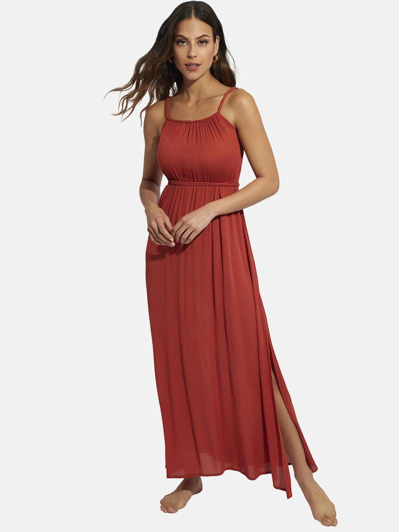 Langes Sommerkleid Barbados Unisex Orange L von Selmark