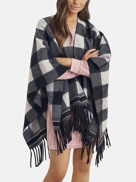 Poncho Complementos Damen Schwarz ONE SIZE von Selmark