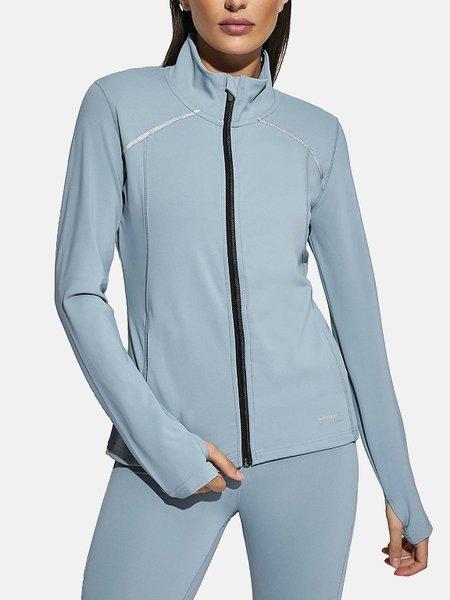 Sportjacke Mit Reißverschluss Und Langen Ärmeln Tech St4 Damen Grün L von Selmark