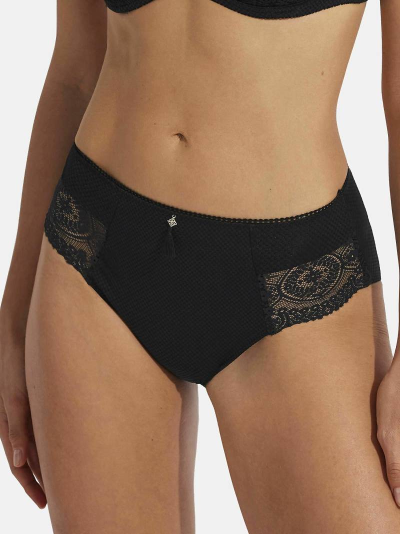 Slip Mit Hoher Taille Matilda Damen Schwarz L von Selmark