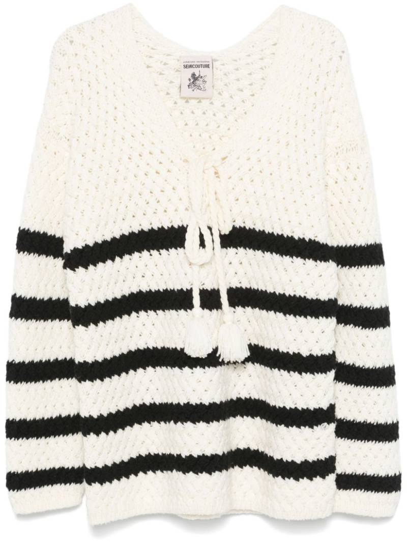 Semicouture Geneva sweater - White von Semicouture