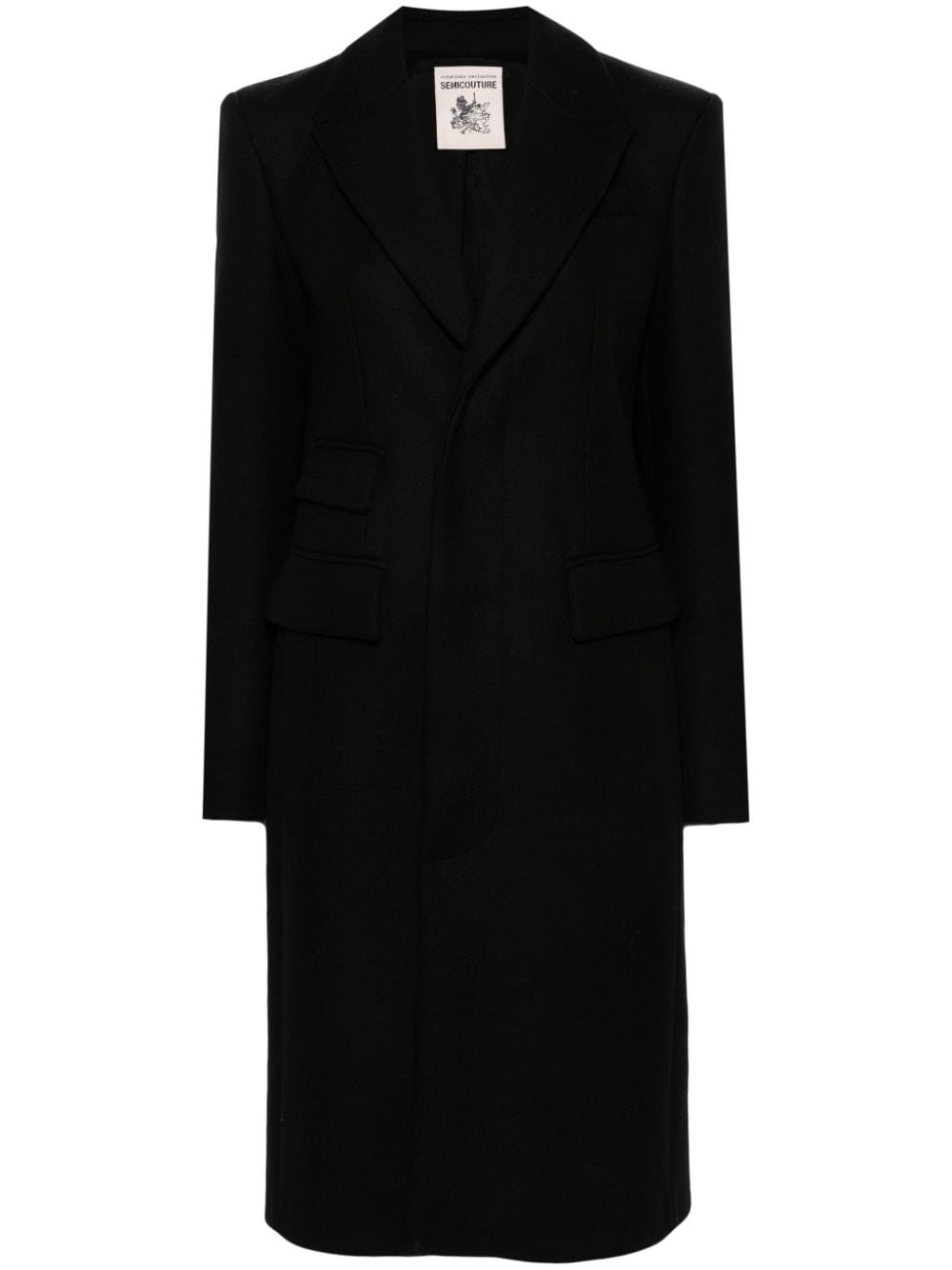 Semicouture Gwenda coat - Black von Semicouture