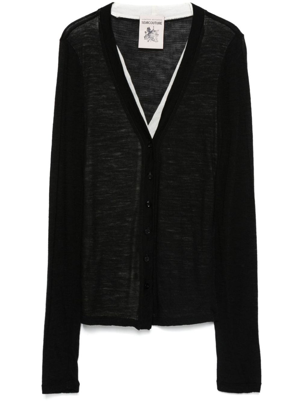 Semicouture Jolande cardigan - Black von Semicouture