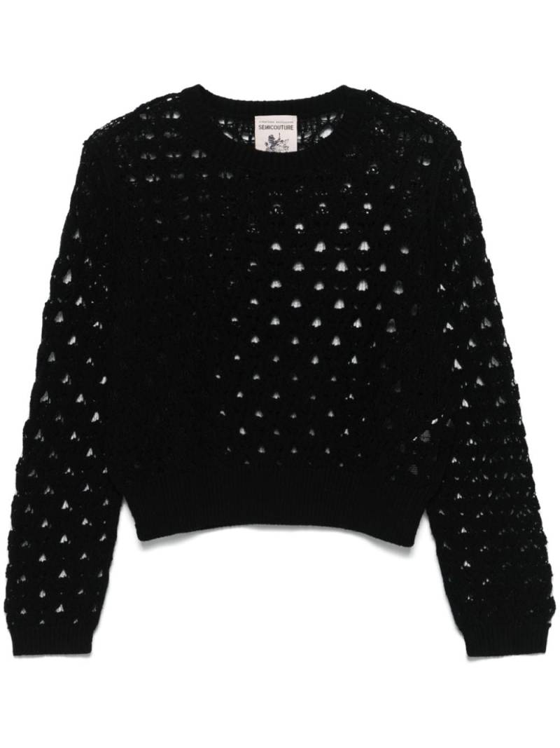 Semicouture Rachele sweater - Black von Semicouture