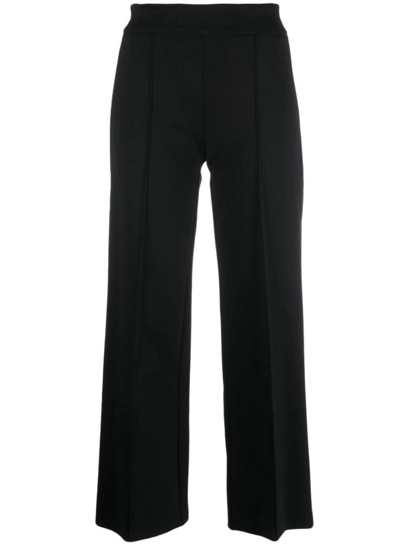 Semicouture Roma decorative-stitching cropped trousers - Black von Semicouture