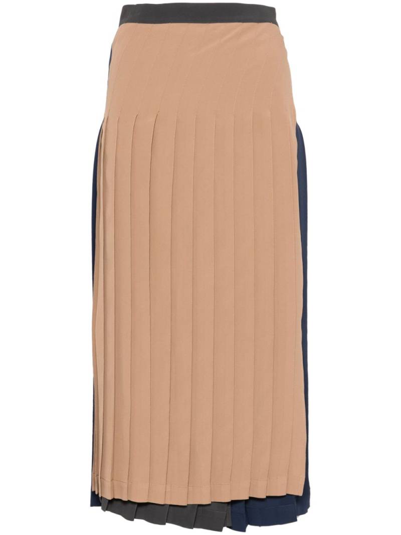 Semicouture Selenee midi skirt - Neutrals von Semicouture