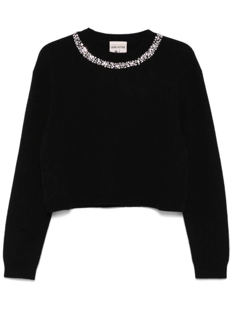 Semicouture Sofia sweater - Black von Semicouture