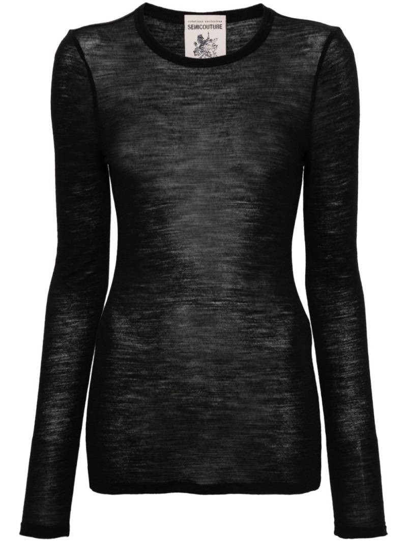 Semicouture Valda sweater - Black von Semicouture