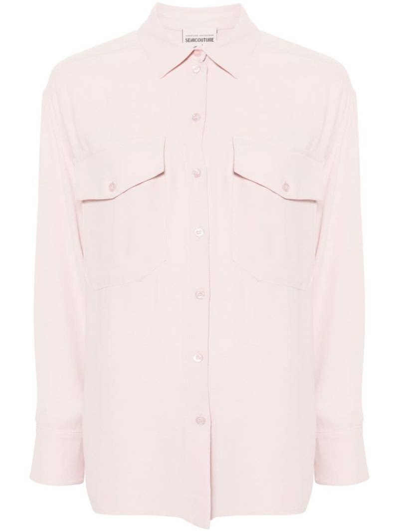 Semicouture crepe shirt - Pink von Semicouture