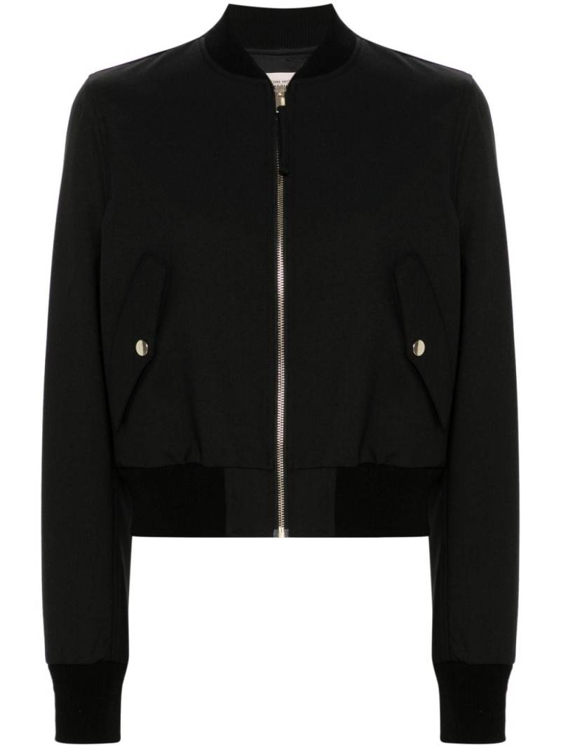 Semicouture cropped bomber jacket - Black von Semicouture