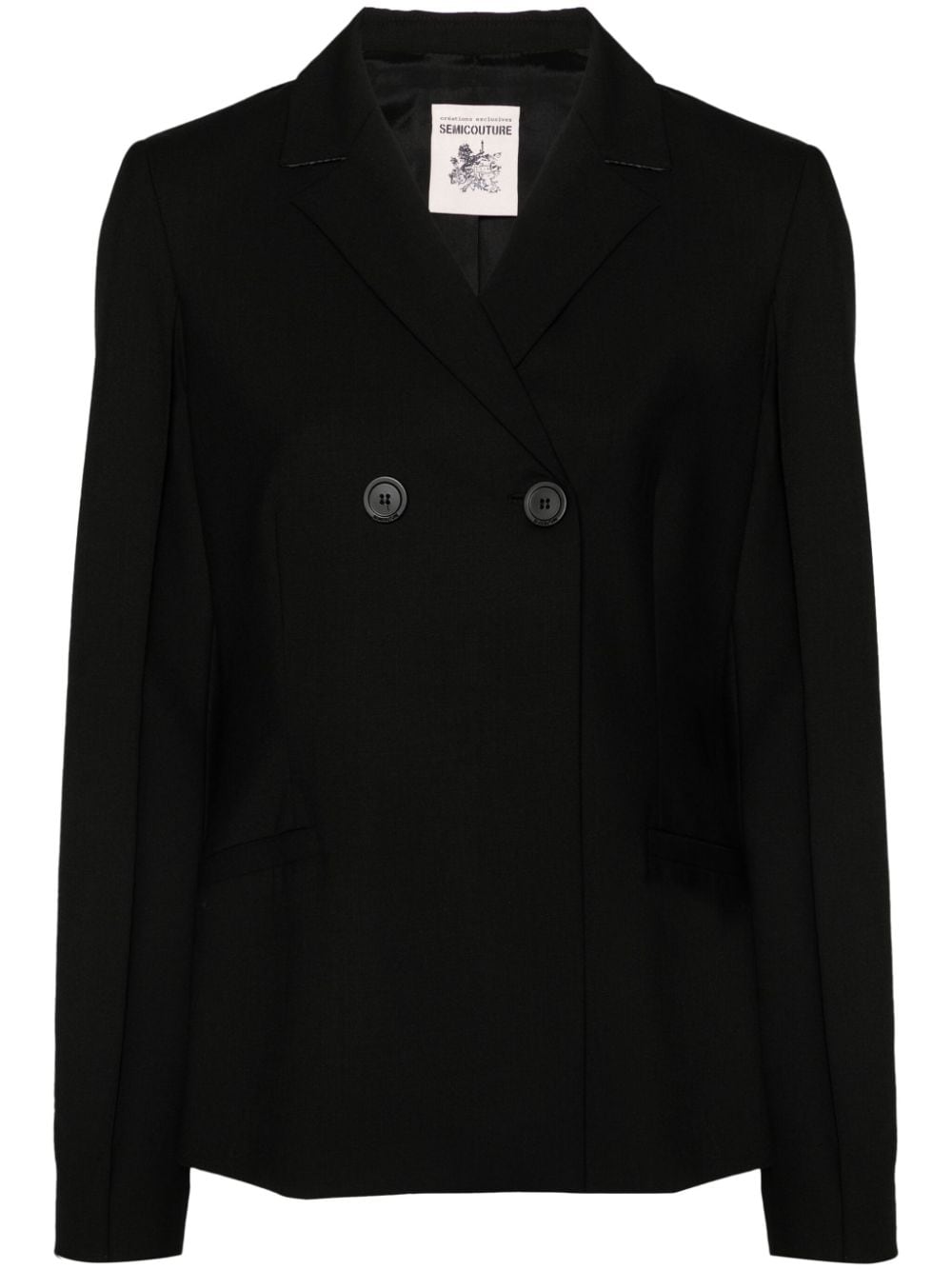 Semicouture double-breasted blazer - Black von Semicouture