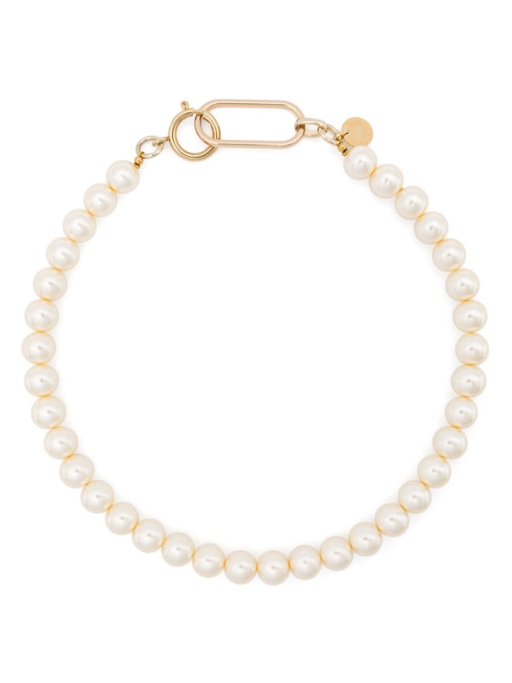 Semicouture faux-pearl necklace - Gold von Semicouture