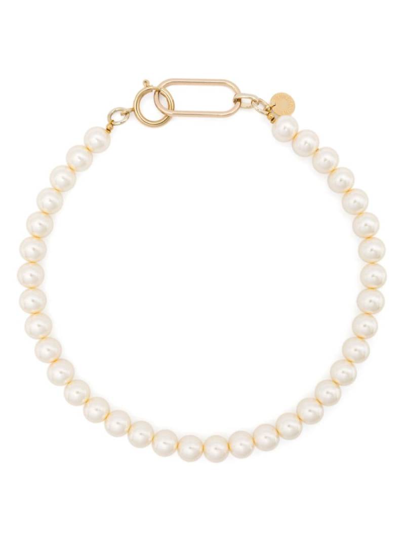 Semicouture faux-pearl necklace - Gold von Semicouture