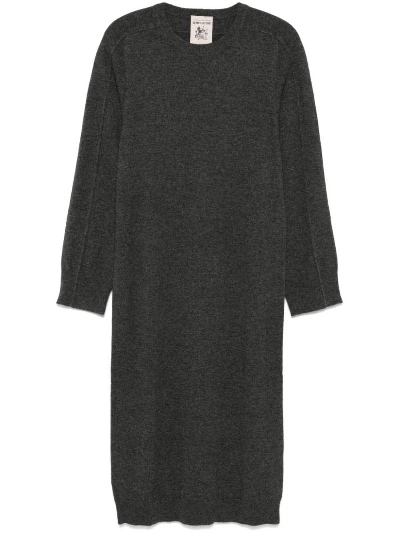 Semicouture fine-knit midi dress - Grey von Semicouture