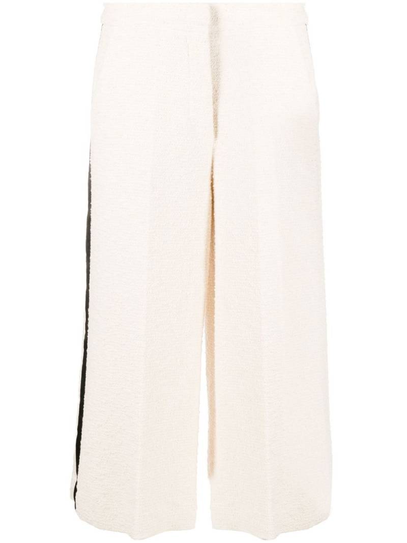 Semicouture high-waisted cropped trousers - Neutrals von Semicouture