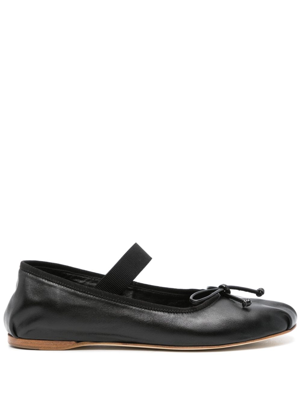 Semicouture knot-detail ballet flats - Black von Semicouture