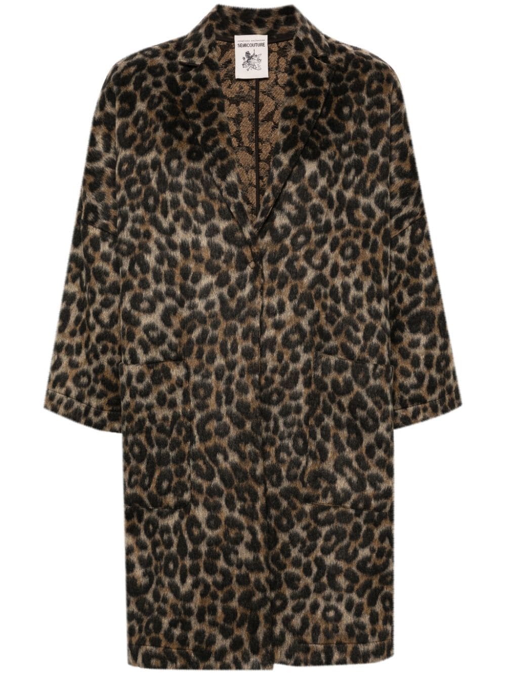 Semicouture leopard-print coat - Brown von Semicouture