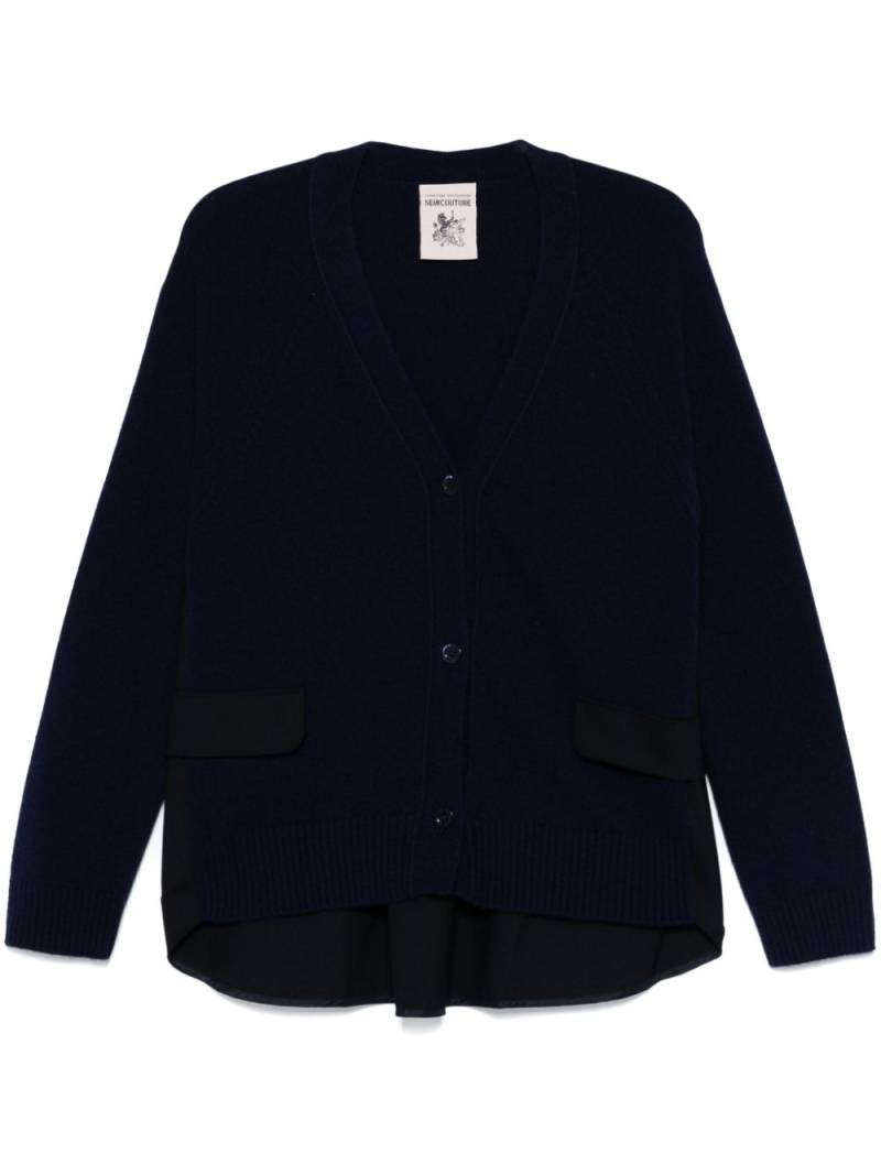 Semicouture panelled cardigan - Blue von Semicouture