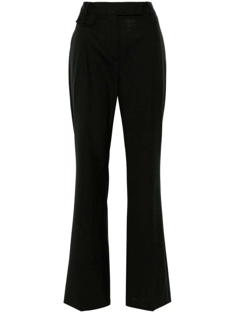 Semicouture pleat-detail trousers - Black von Semicouture