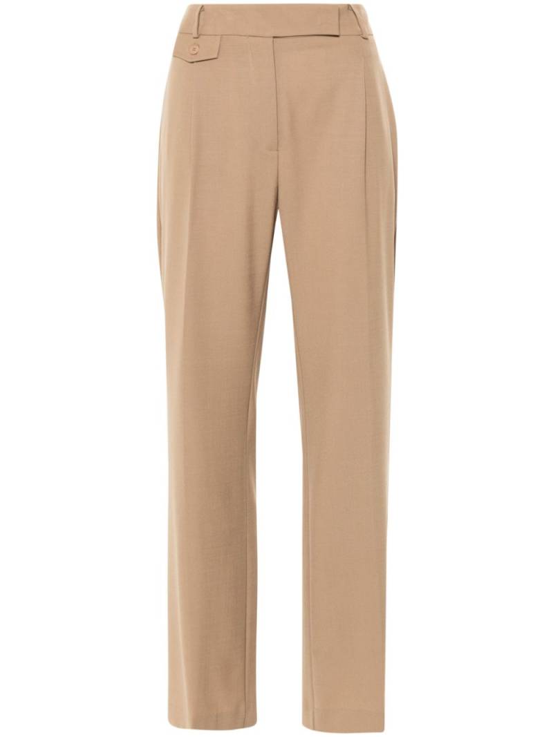 Semicouture pleat-detail trousers - Neutrals von Semicouture