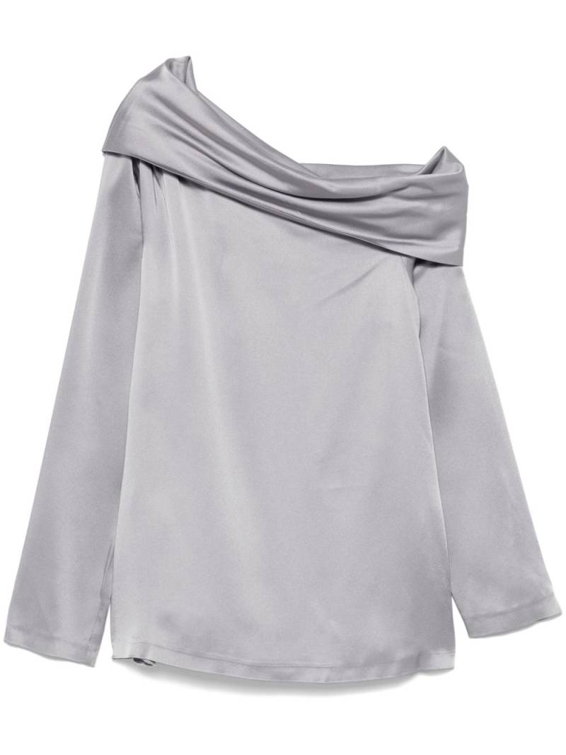 Semicouture satin blouse - Grey von Semicouture