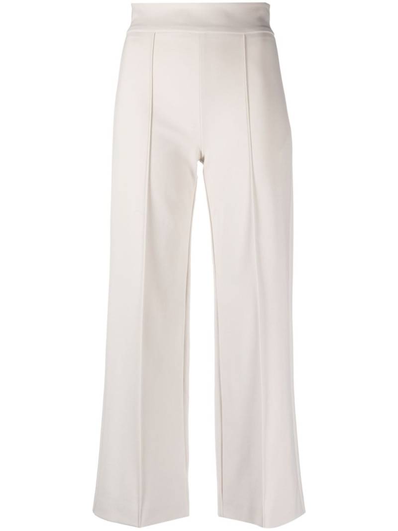 Semicouture seam-exposed detail high-waist trousers - Neutrals von Semicouture