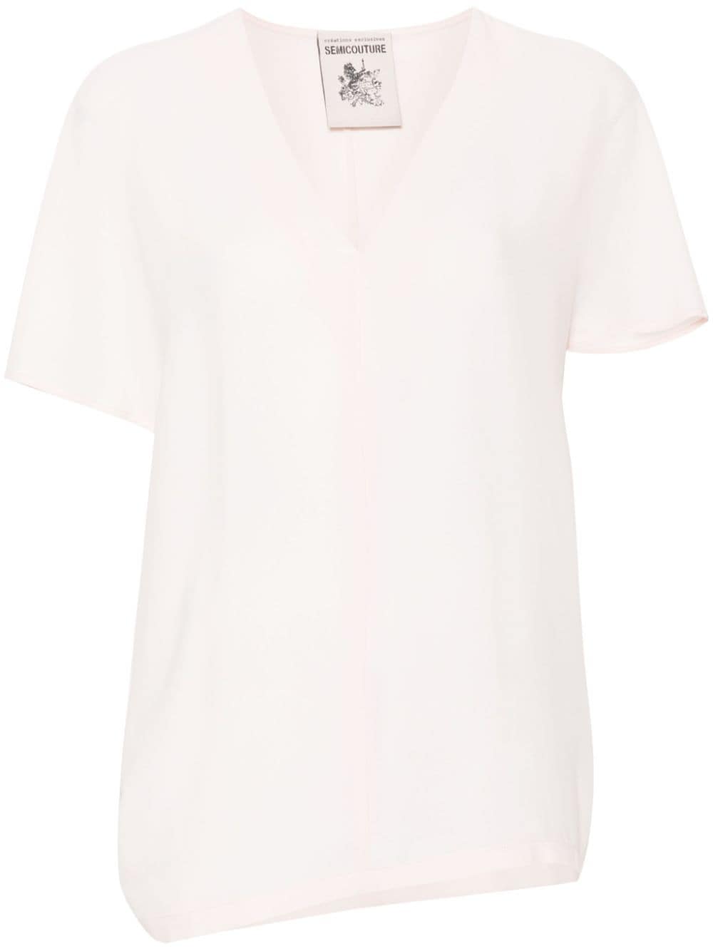 Semicouture short-sleeve blouse - Pink von Semicouture