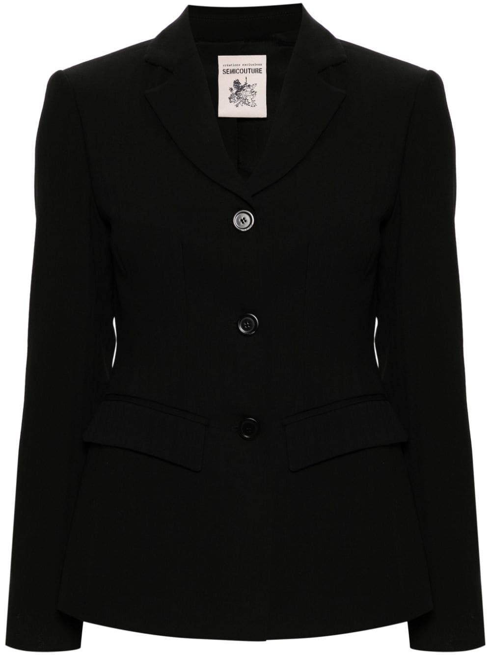 Semicouture single-breasted blazer - Black von Semicouture