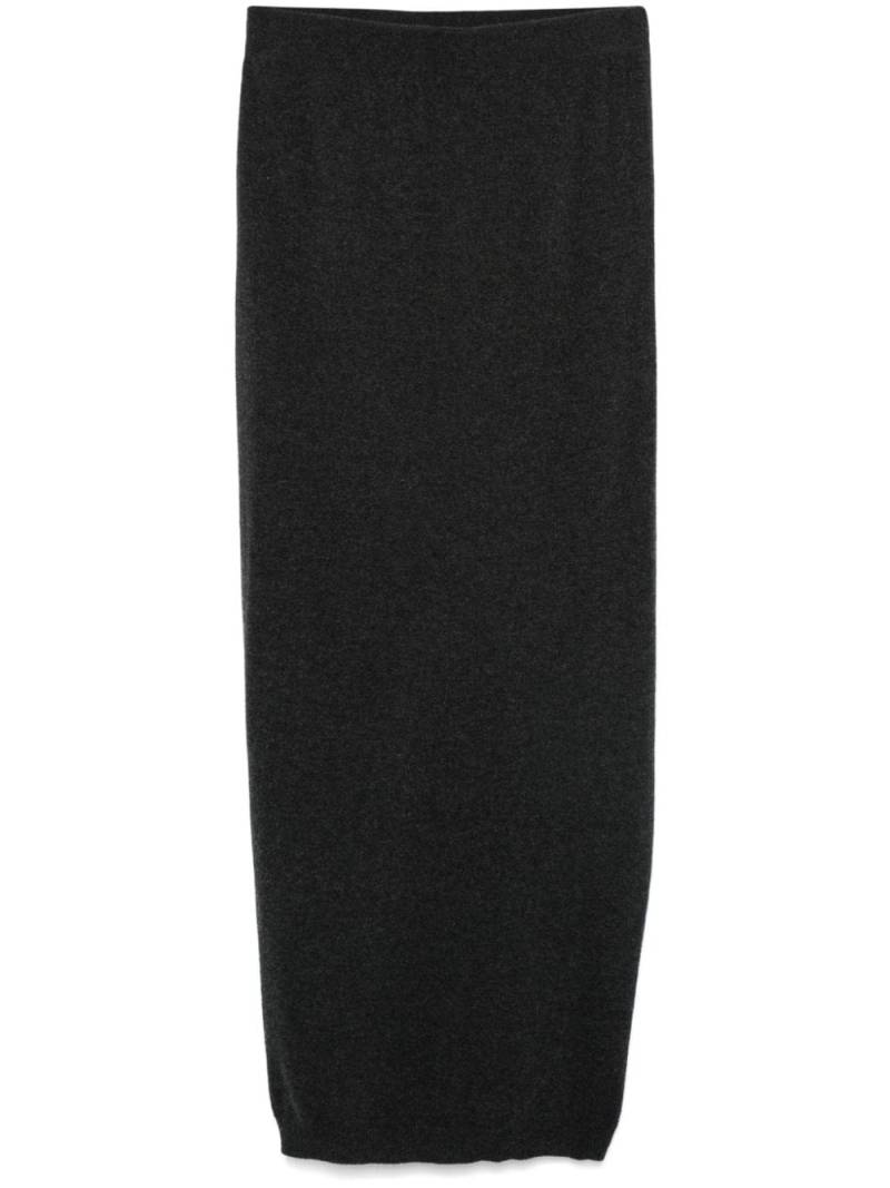 Semicouture slit-detail skirt - Grey von Semicouture