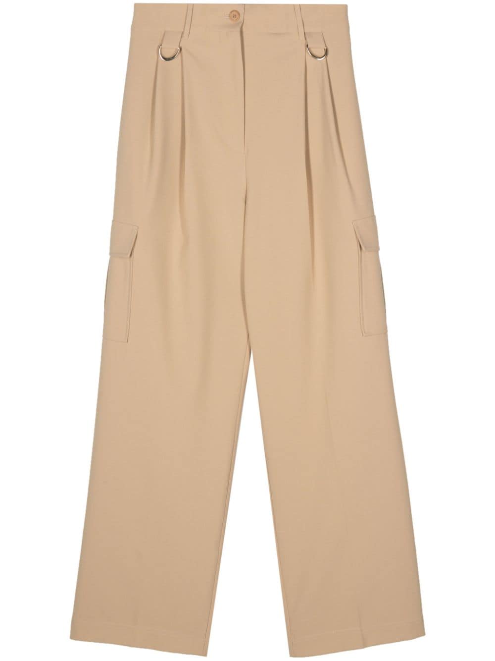 Semicouture straight-leg cargo trousers - Neutrals von Semicouture