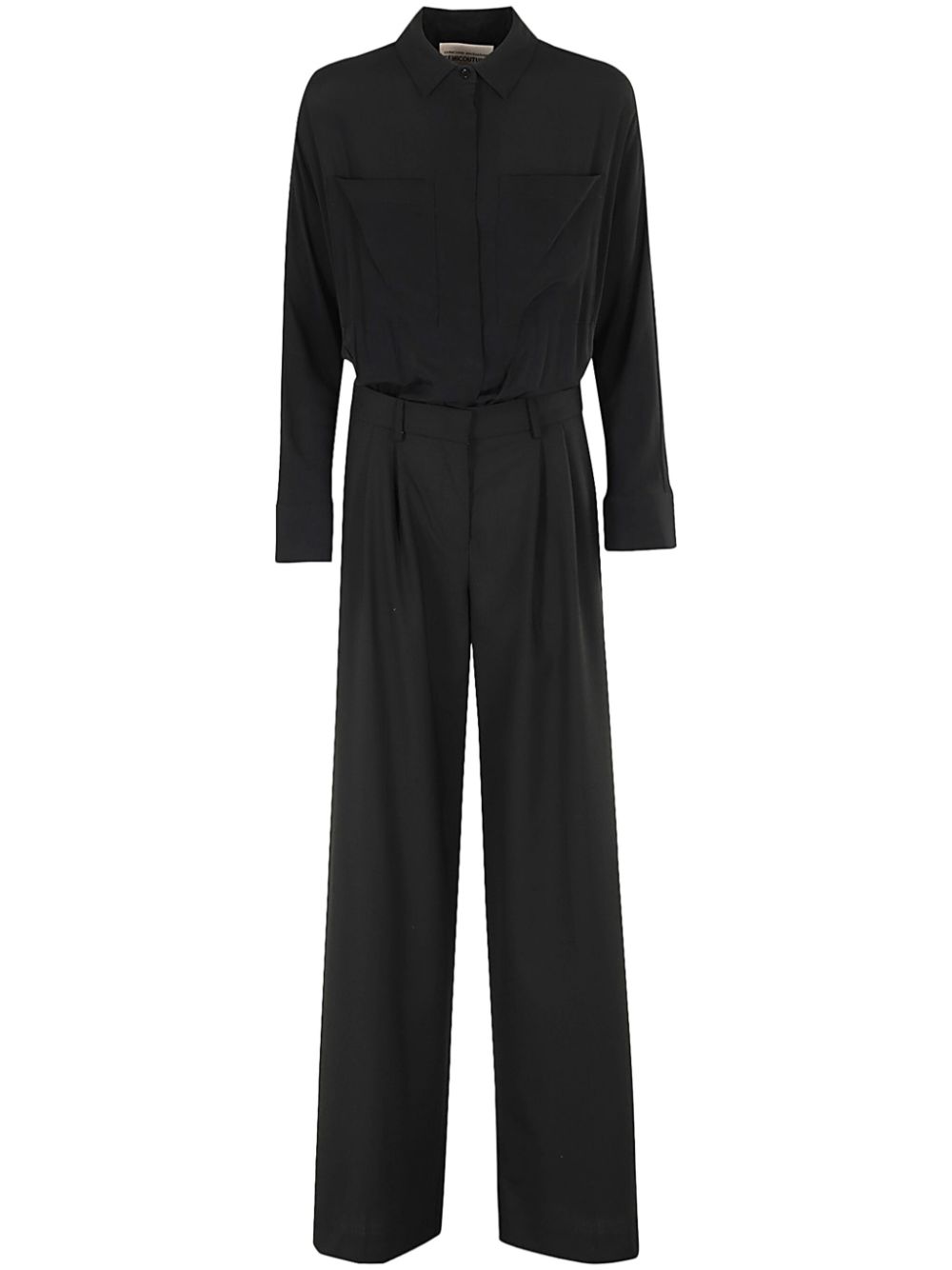 Semicouture straight-leg jumpsuit - Black von Semicouture