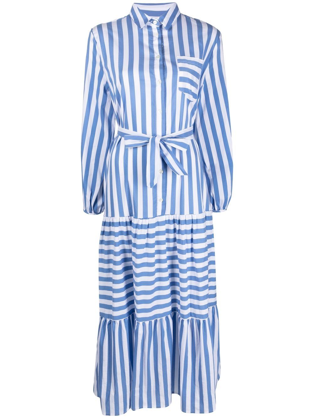 Semicouture striped maxi dress - White von Semicouture