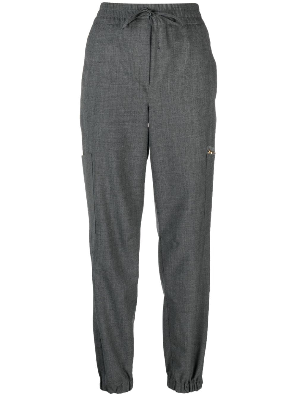 Semicouture tapered drawstring trousers - Grey von Semicouture