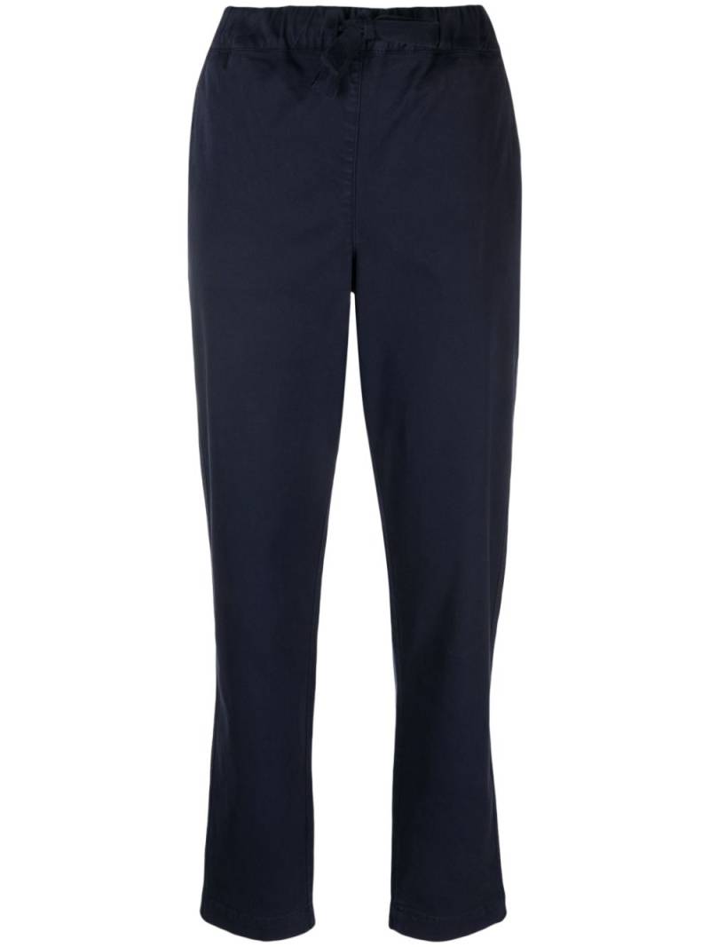 Semicouture twill drawstring tapered trousers - Blue von Semicouture