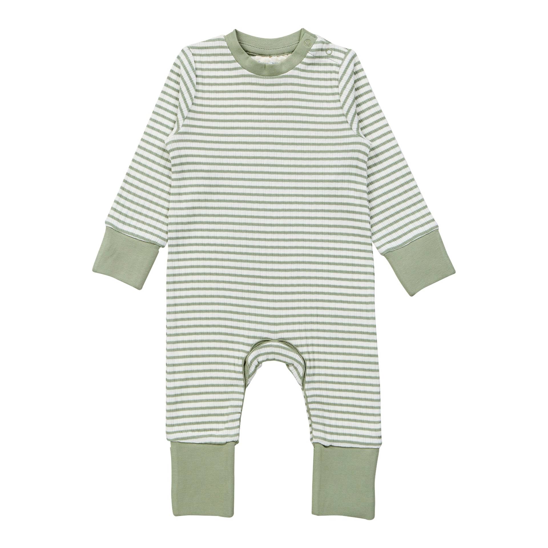 Overall mit Klappfuß Ringel Rippqualität Overall mit Klappfuß Ringel Rippqualität von Sense Organics